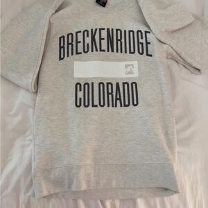Gray Breckenridge Colorado Sweatshirt